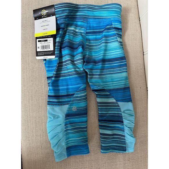 TWO - C9 By Champion Duo Dry‎ Girls Athletic Stretch Capri Sz XS (4-5) NWT!! - Picture 6 of 7